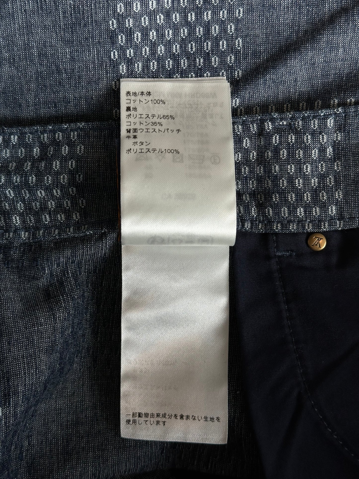 Louis Vuitton Blue Damier Denim Shorts