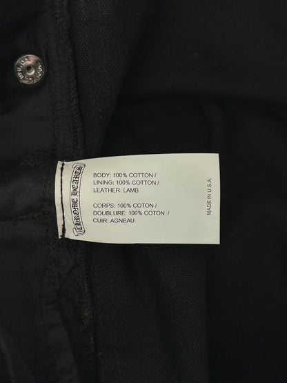 Chrome Hearts Black Cross Patch Fatigue Pants