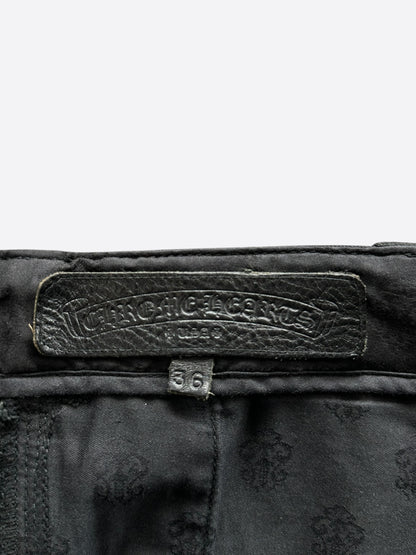 Chrome Hearts Black Cross Patch Fatigue Pants