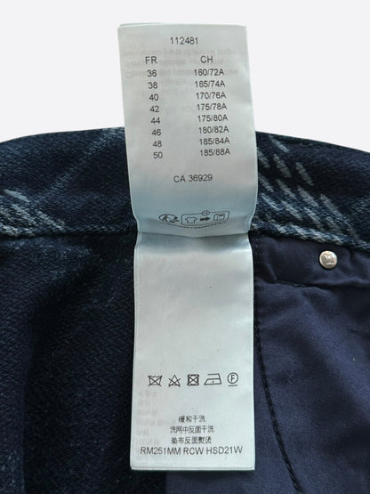 Louis Vuitton Blue Damier Denim Carpenter Shorts