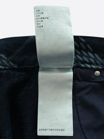 Louis Vuitton Blue Damier Denim Carpenter Shorts