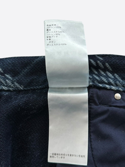 Louis Vuitton Blue Damier Denim Carpenter Shorts