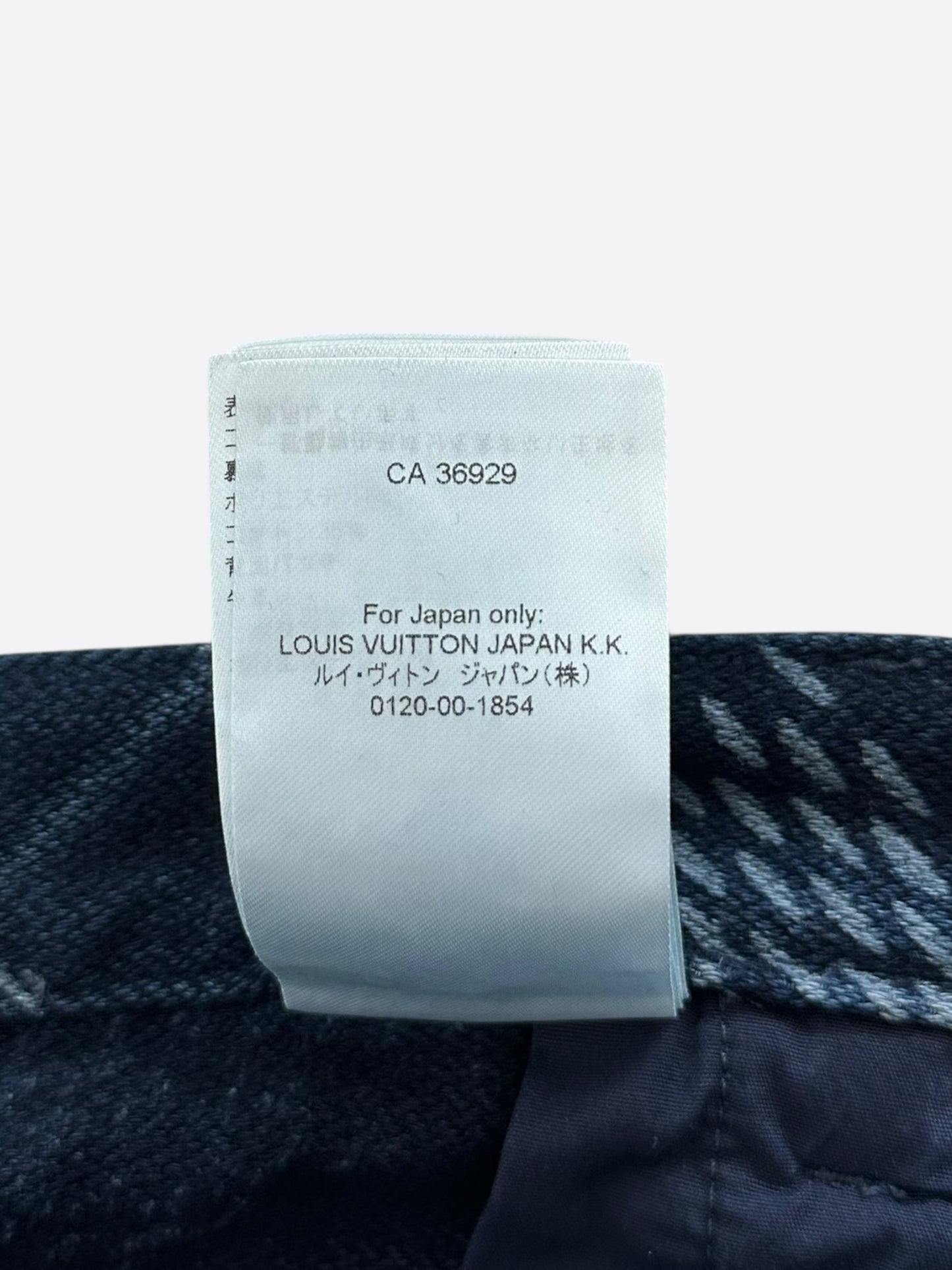 Louis Vuitton Blue Damier Denim Carpenter Shorts