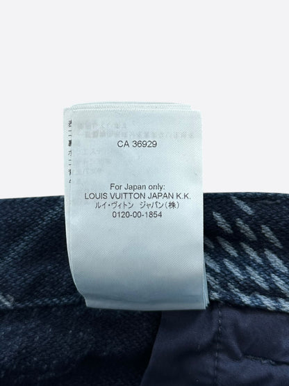Louis Vuitton Blue Damier Denim Carpenter Shorts