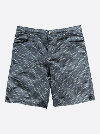 Louis Vuitton Blue Damier Denim Shorts