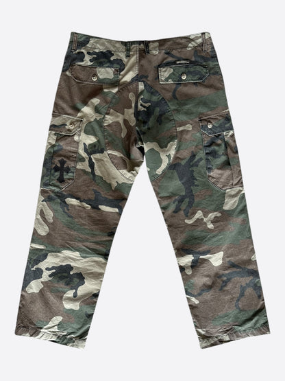 Chrome Hearts Green Camouflage Cargo Pants