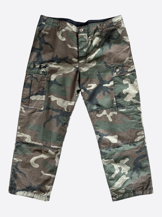 Chrome Hearts Green Camouflage Cargo Pants