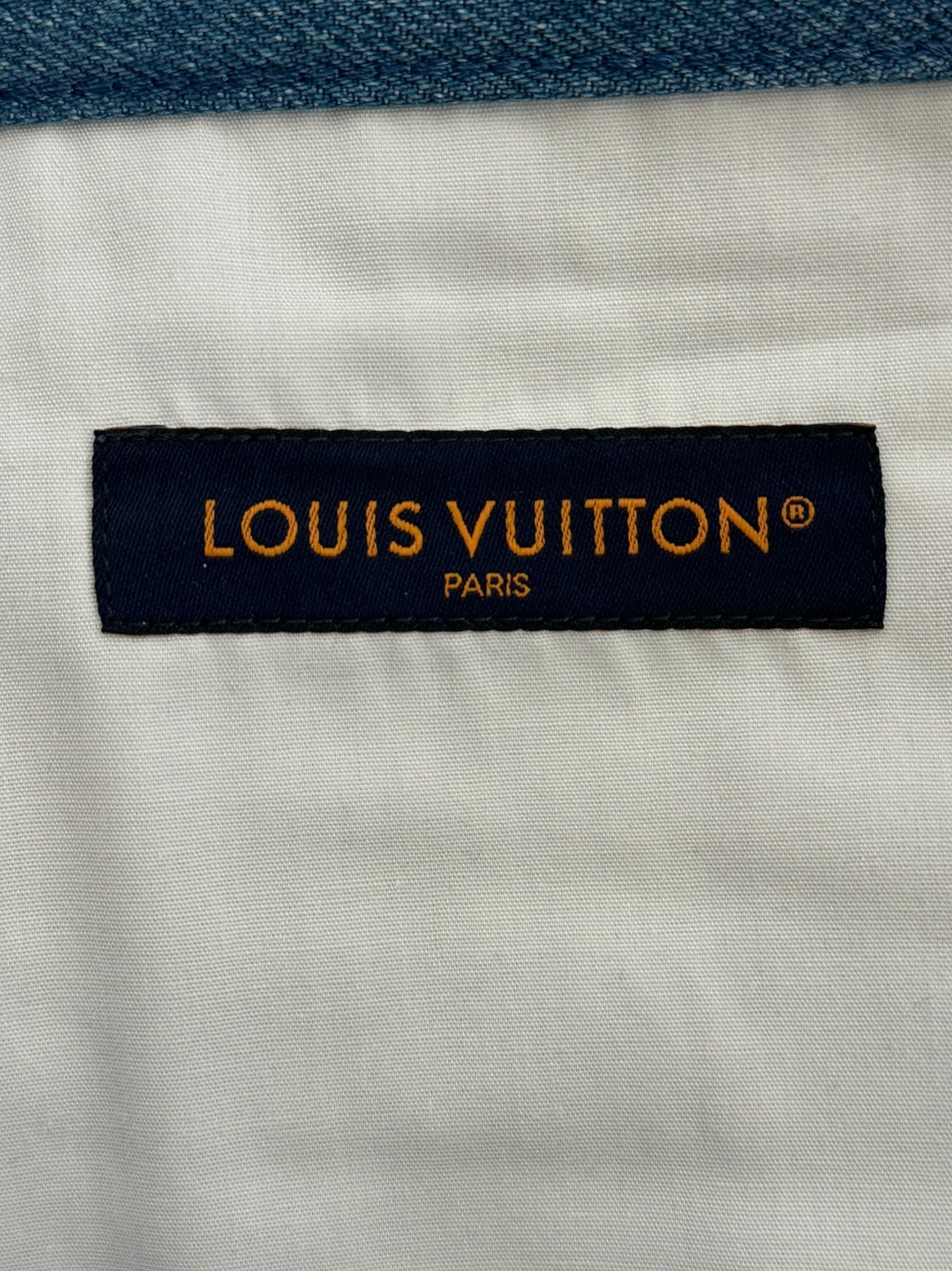 Louis Vuitton Blue Monogram Patchwork Denim Shorts