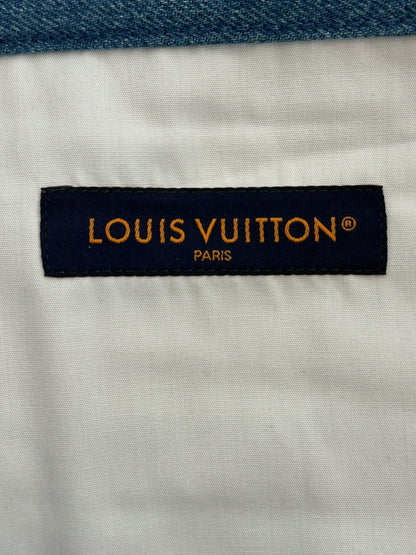 Louis Vuitton Blue Monogram Patchwork Denim Shorts