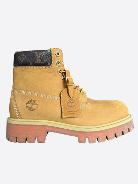 Louis Vuitton Timberland Wheat & Brown Monogram Boots