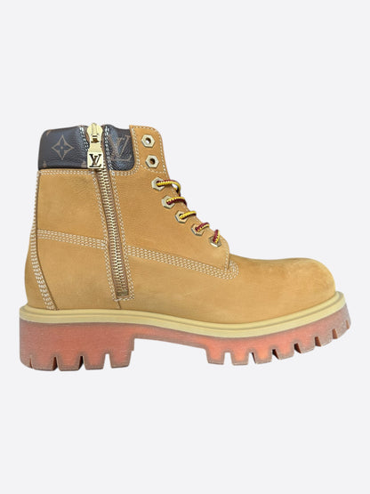 Louis Vuitton Timberland Wheat & Brown Monogram Boots