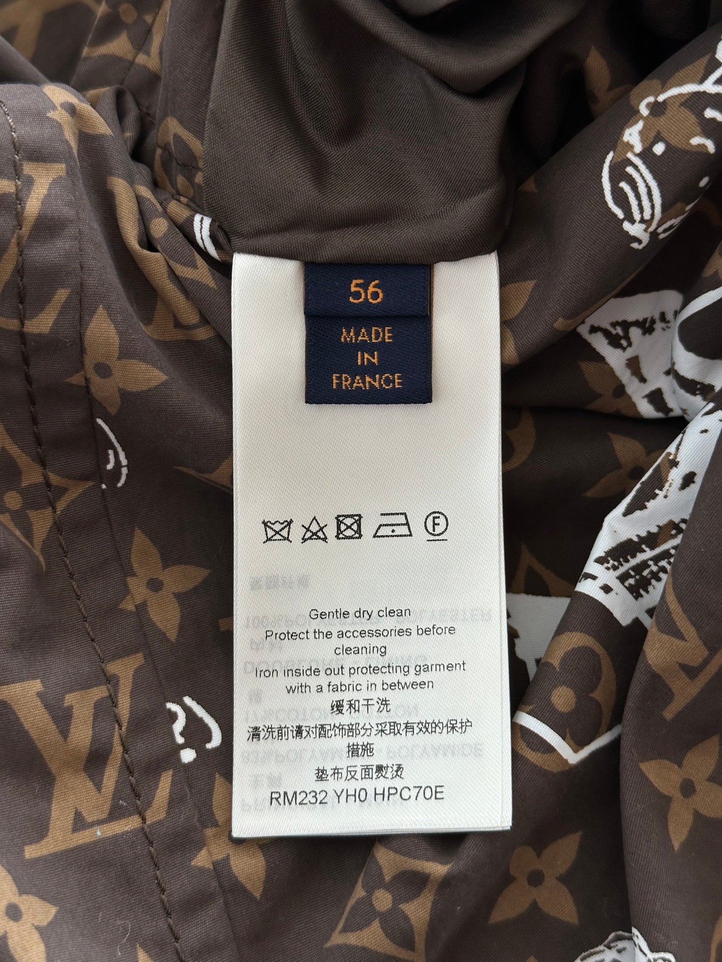 Louis Vuitton Brown Monogram Reversible Coat