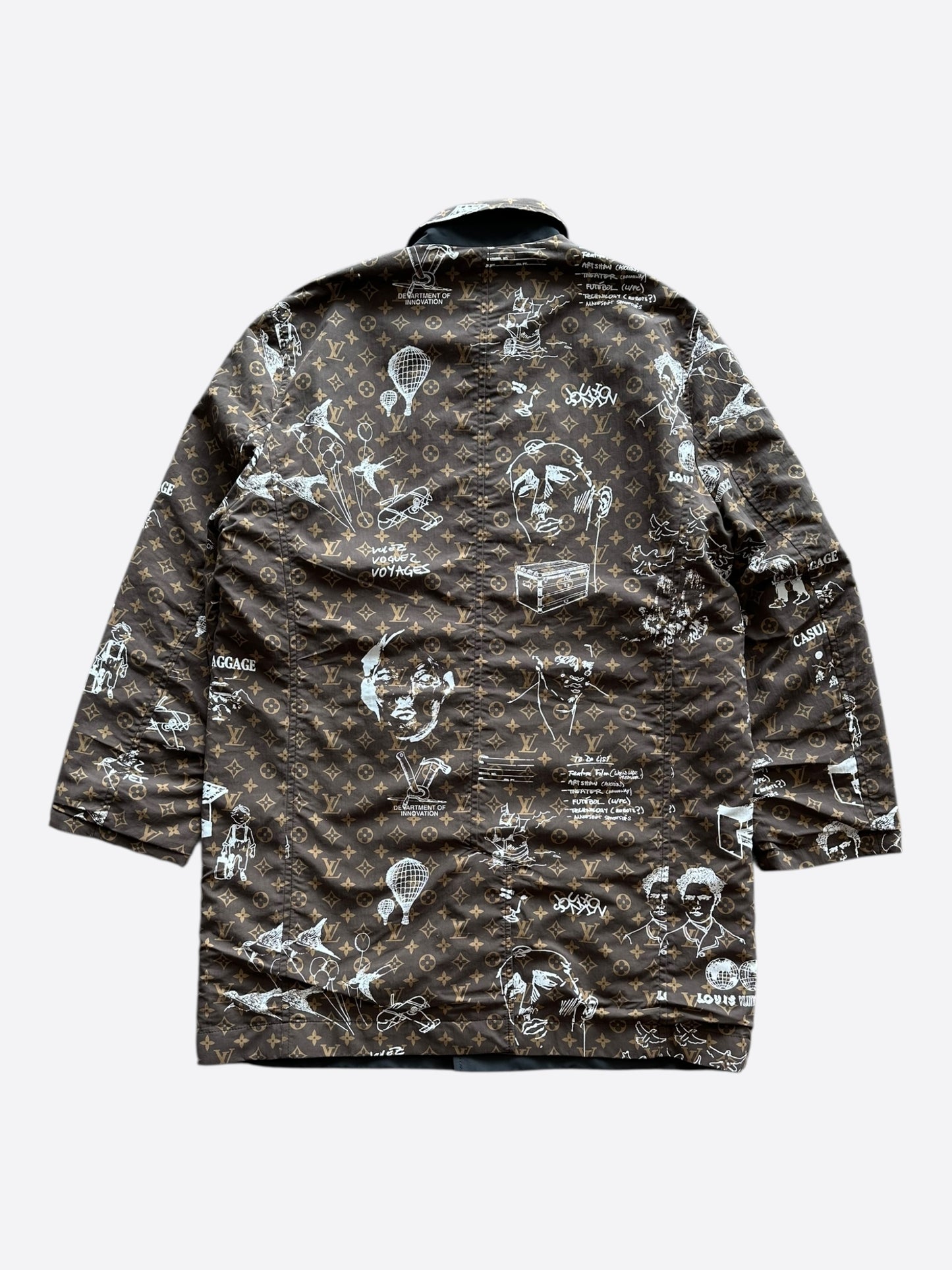 Louis Vuitton Brown Monogram Reversible Coat