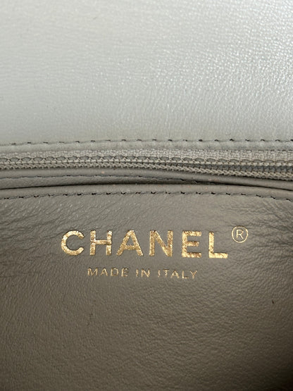 Chanel Grey Mini Rectangular Classic Flap Bag