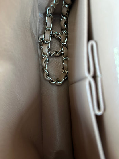 Chanel Beige Quilted Medium Flap Bag