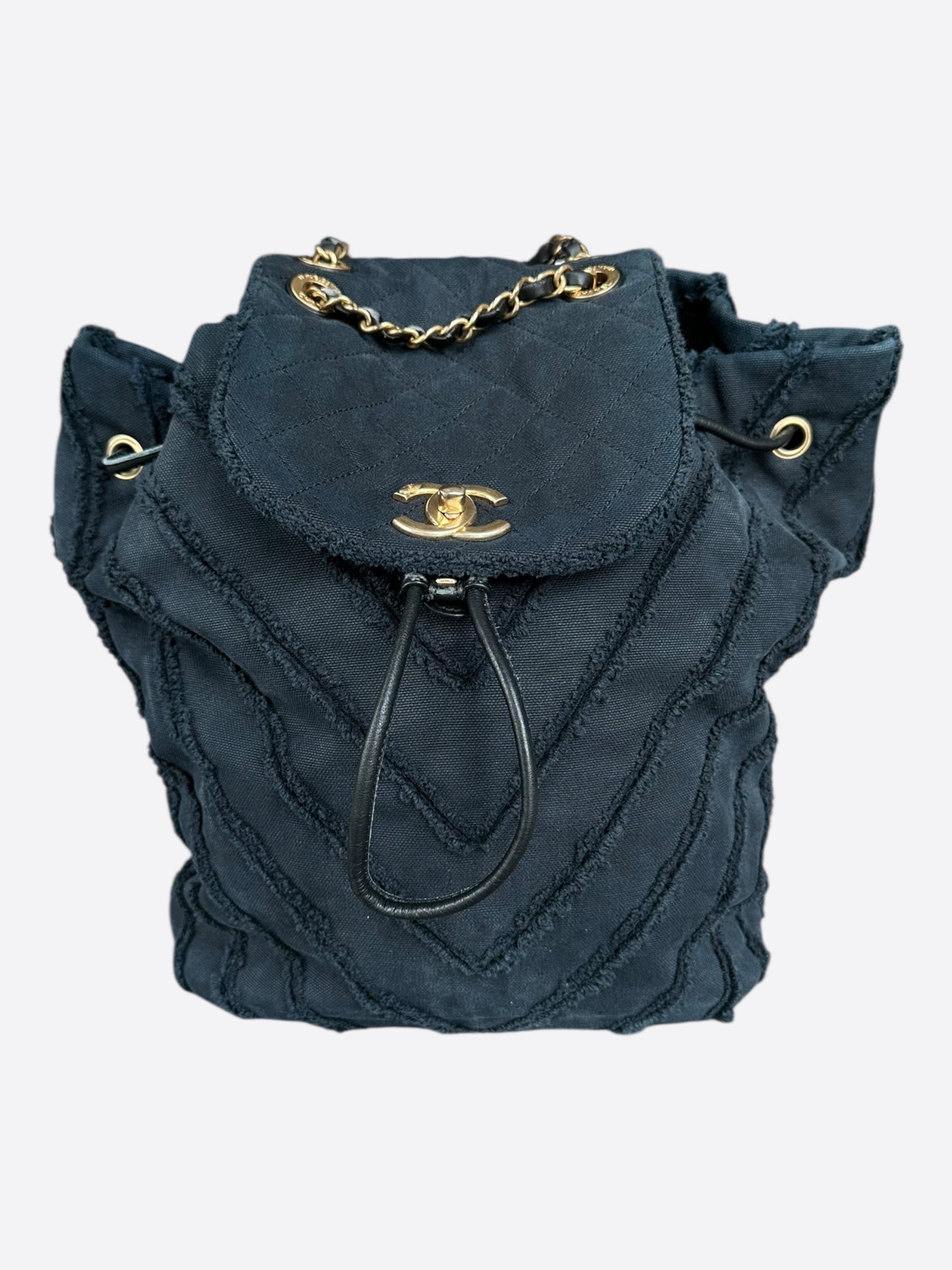 Chanel Navy Paris-Cuba Twist Backpack