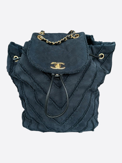 Chanel Navy Paris-Cuba Twist Backpack