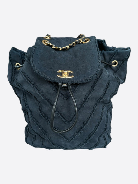Chanel Navy Paris-Cuba Twist Backpack