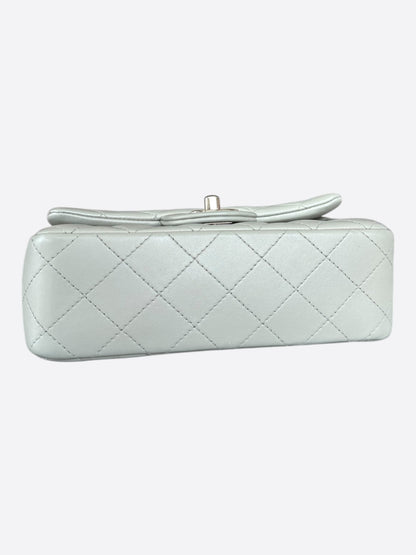 Chanel Grey Mini Rectangular Classic Flap Bag