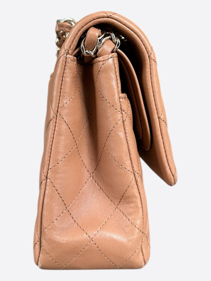 Chanel Beige Quilted Medium Flap Bag