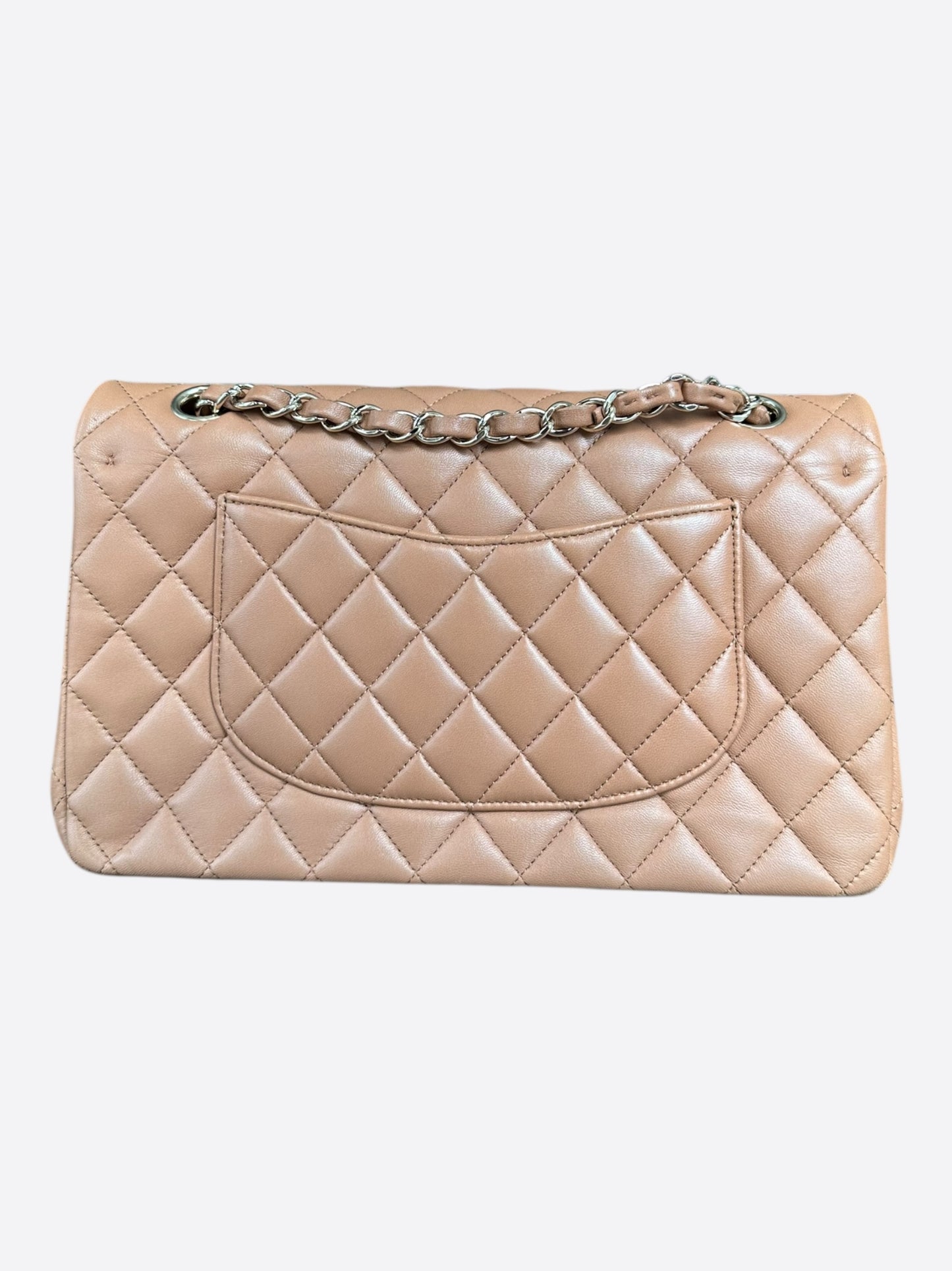 Chanel Beige Quilted Medium Flap Bag