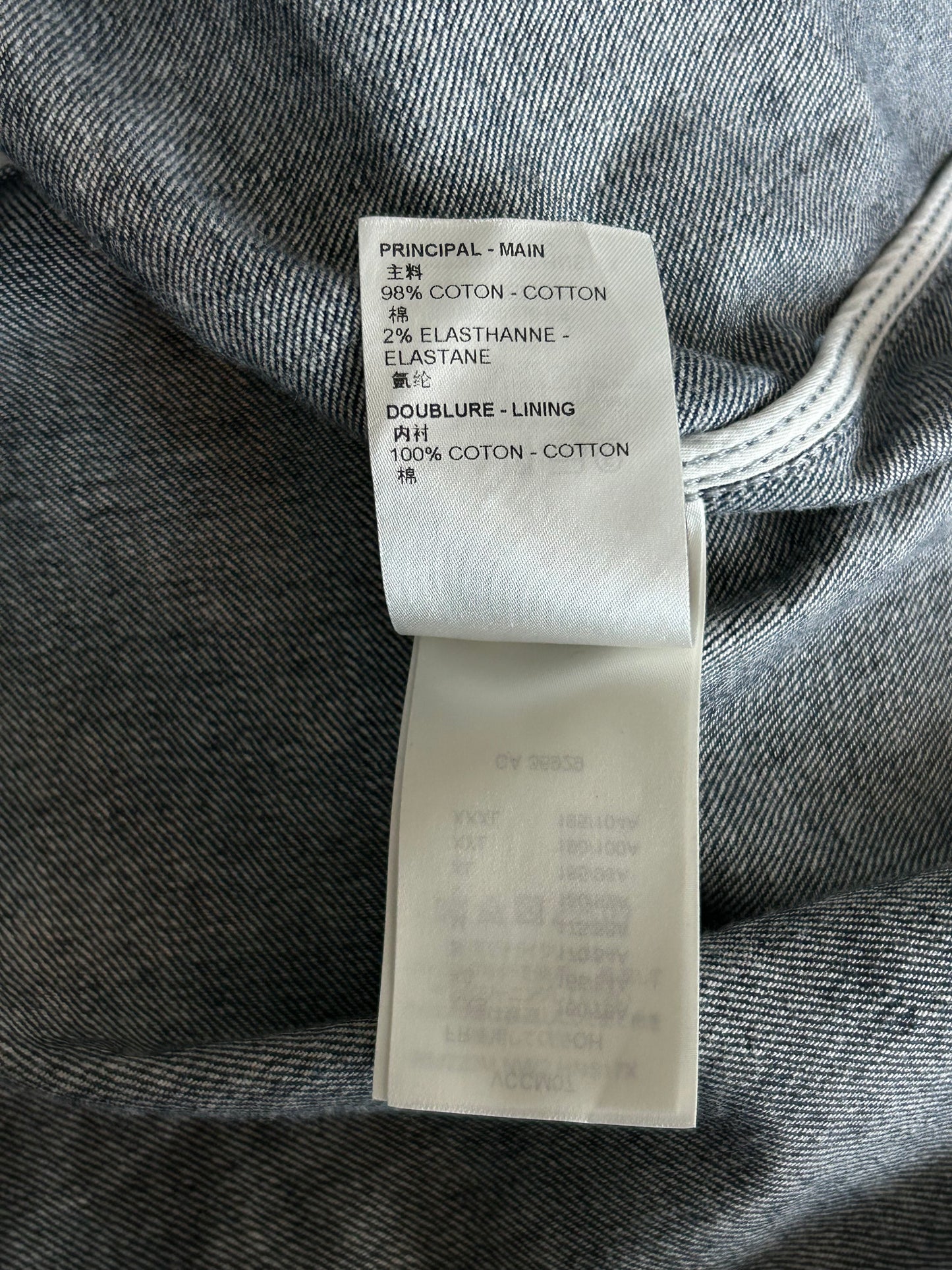 Louis Vuitton Blue Bleached Bandana Denim Button Up Shirt