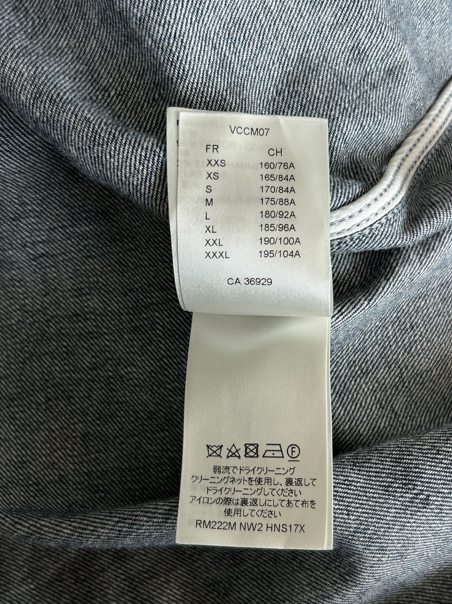 Louis Vuitton Blue Bleached Bandana Denim Button Up Shirt