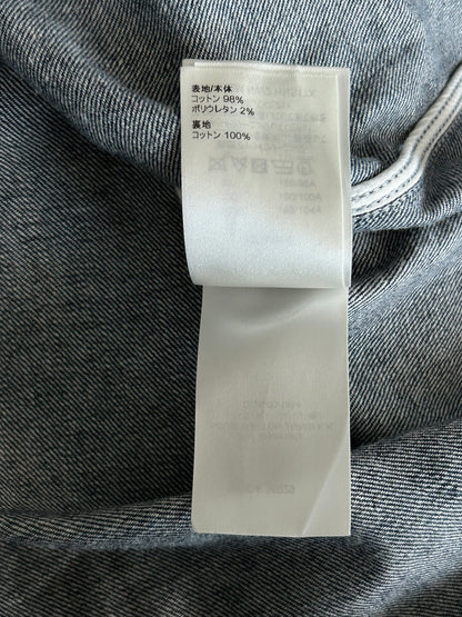 Louis Vuitton Blue Bleached Bandana Denim Button Up Shirt