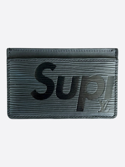 Louis Vuitton Supreme Black EPI Cardholder