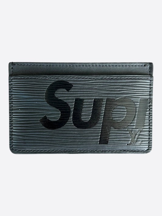 Louis Vuitton Supreme Black EPI Cardholder