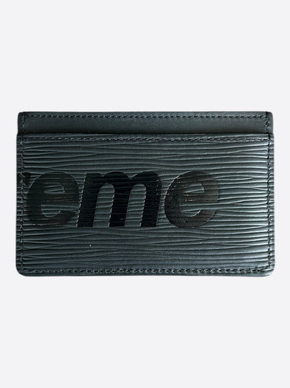 Louis Vuitton Supreme Black EPI Cardholder