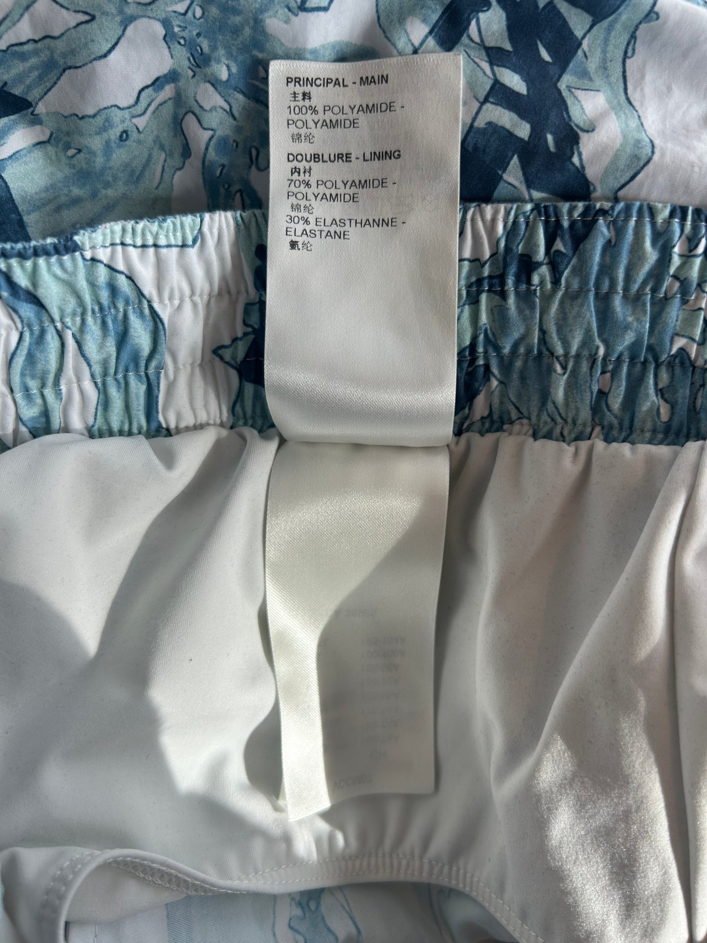 Louis Vuitton Blue & White Aquagarden Monogram Swimshorts