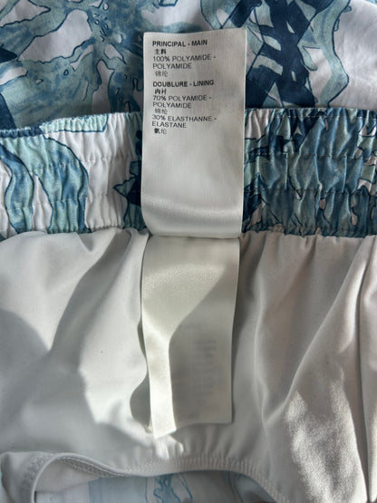 Louis Vuitton Blue & White Aquagarden Monogram Swimshorts