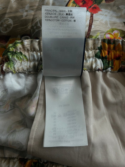 Louis Vuitton Beige Beach Monogram Silk Shorts