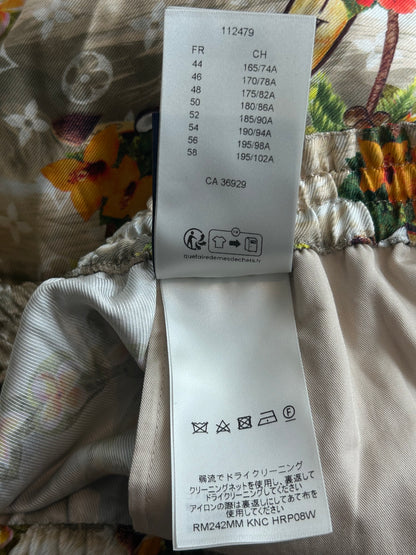 Louis Vuitton Beige Beach Monogram Silk Shorts