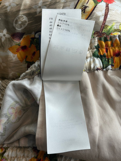 Louis Vuitton Beige Beach Monogram Silk Shorts