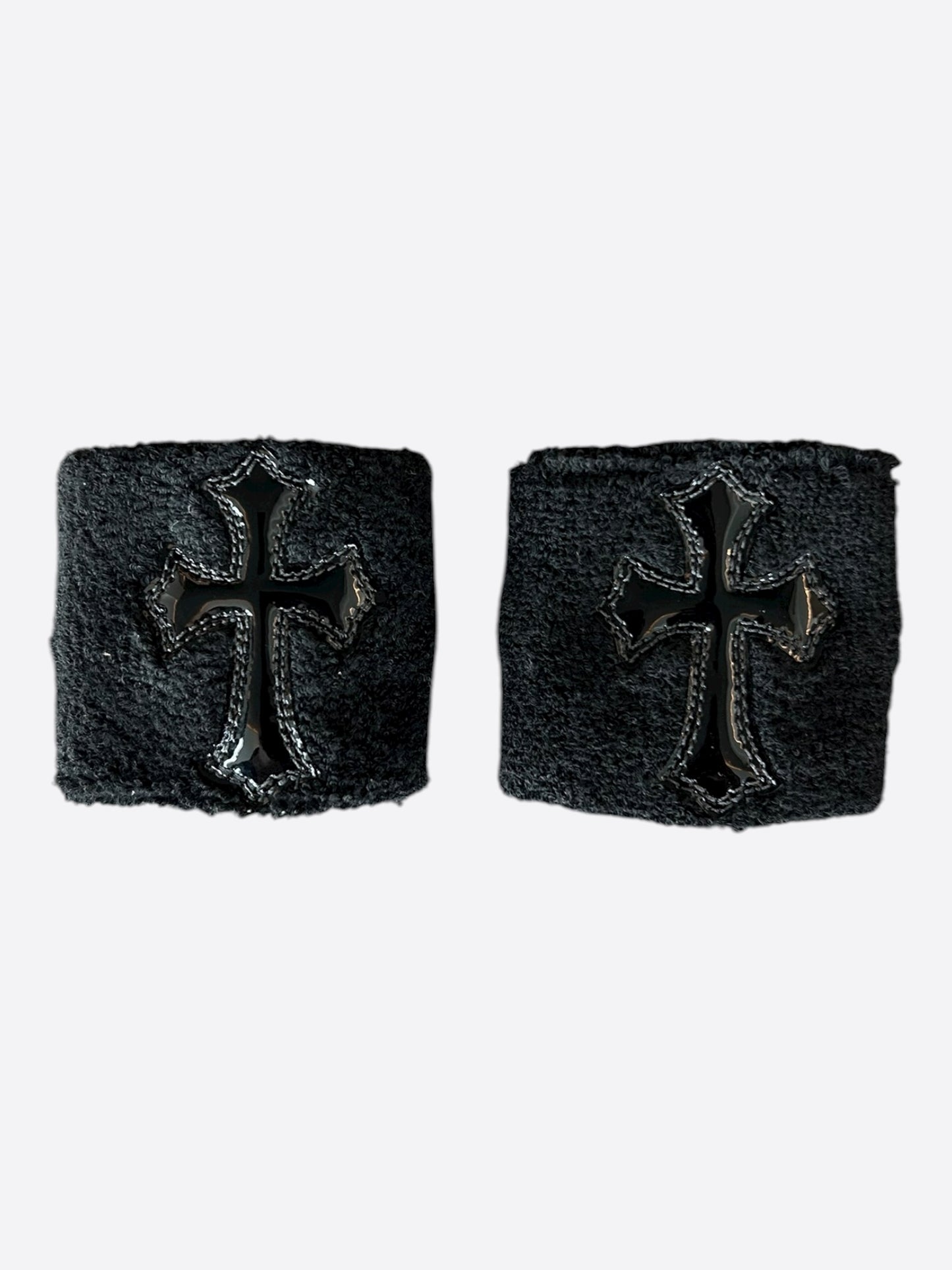 Chrome Hearts Black Cross Patch Sweatbands