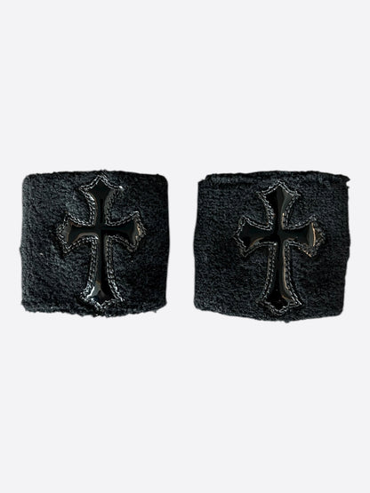 Chrome Hearts Black Cross Patch Sweatbands