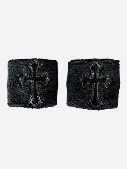 Chrome Hearts Black Cross Patch Sweatbands