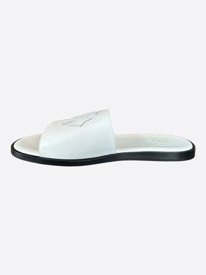 Chrome Hearts White Cross Patch Slides