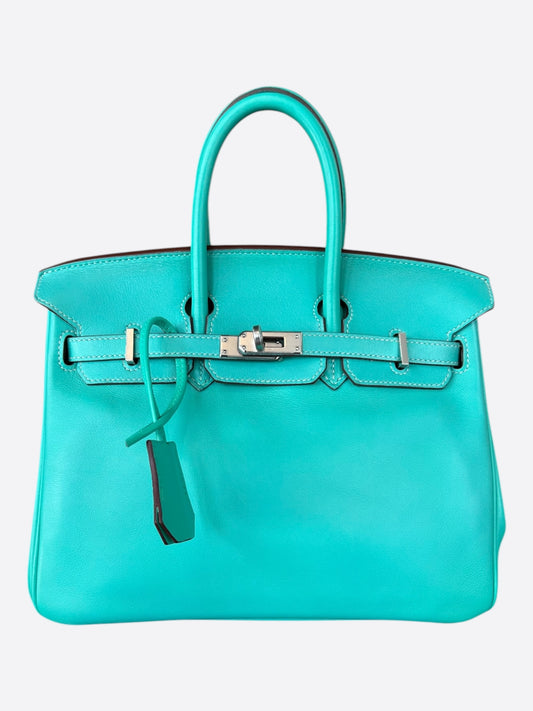 Hermes Blue Swift Birkin 25