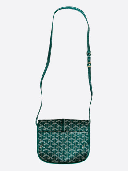 Goyard Green Belvedere MM Messenger Bag