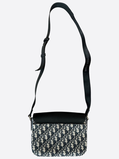 Dior Beige & Black Oblique Saddle Messenger Bag