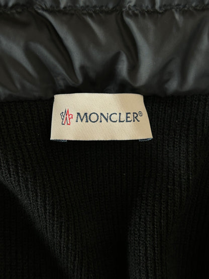 Moncler Black Tricot Puffer Cardigan