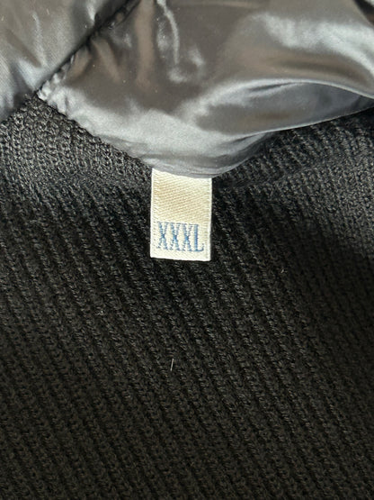 Moncler Black Tricot Puffer Cardigan