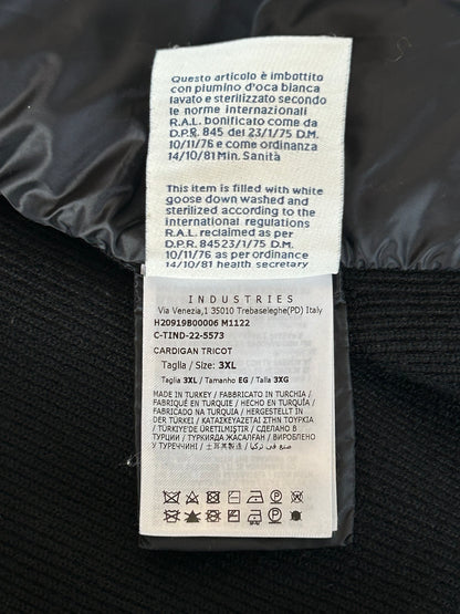 Moncler Black Tricot Puffer Cardigan