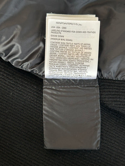 Moncler Black Tricot Puffer Cardigan