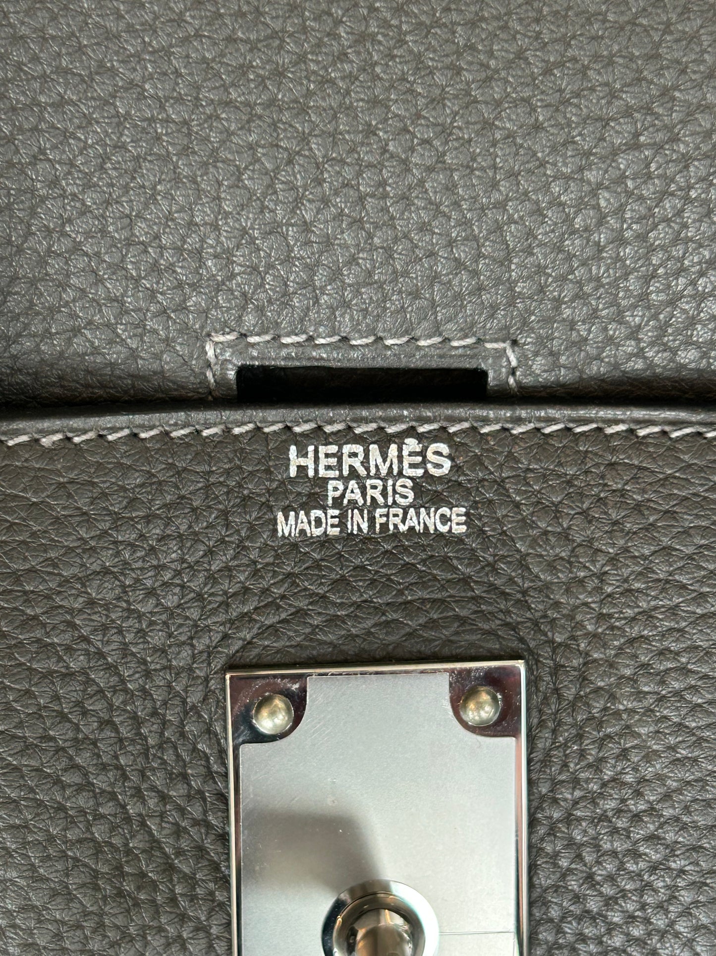 Hermes Etain Togo & Palladium Hardware HAC Birkin 50