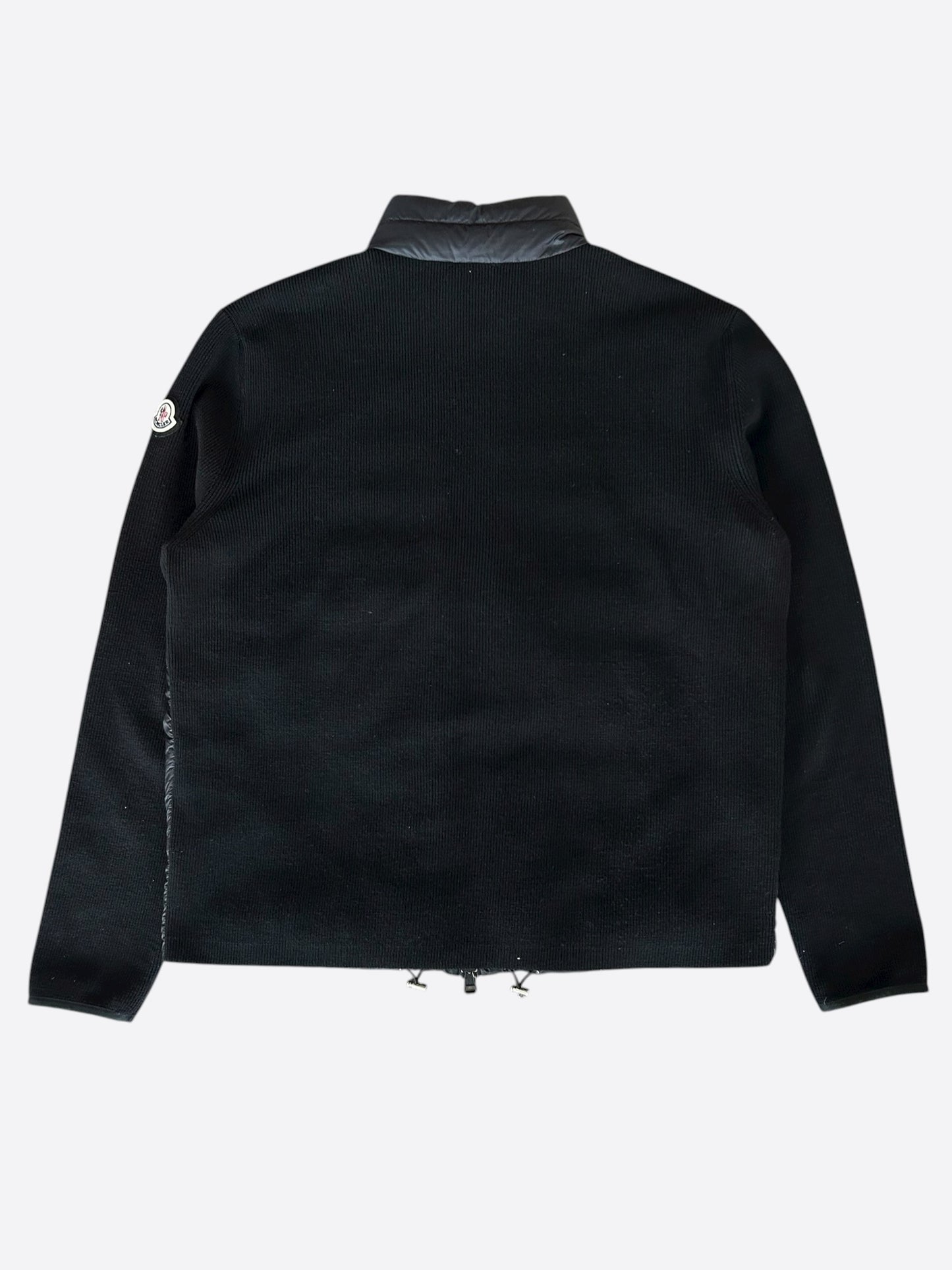Moncler Black Tricot Puffer Cardigan
