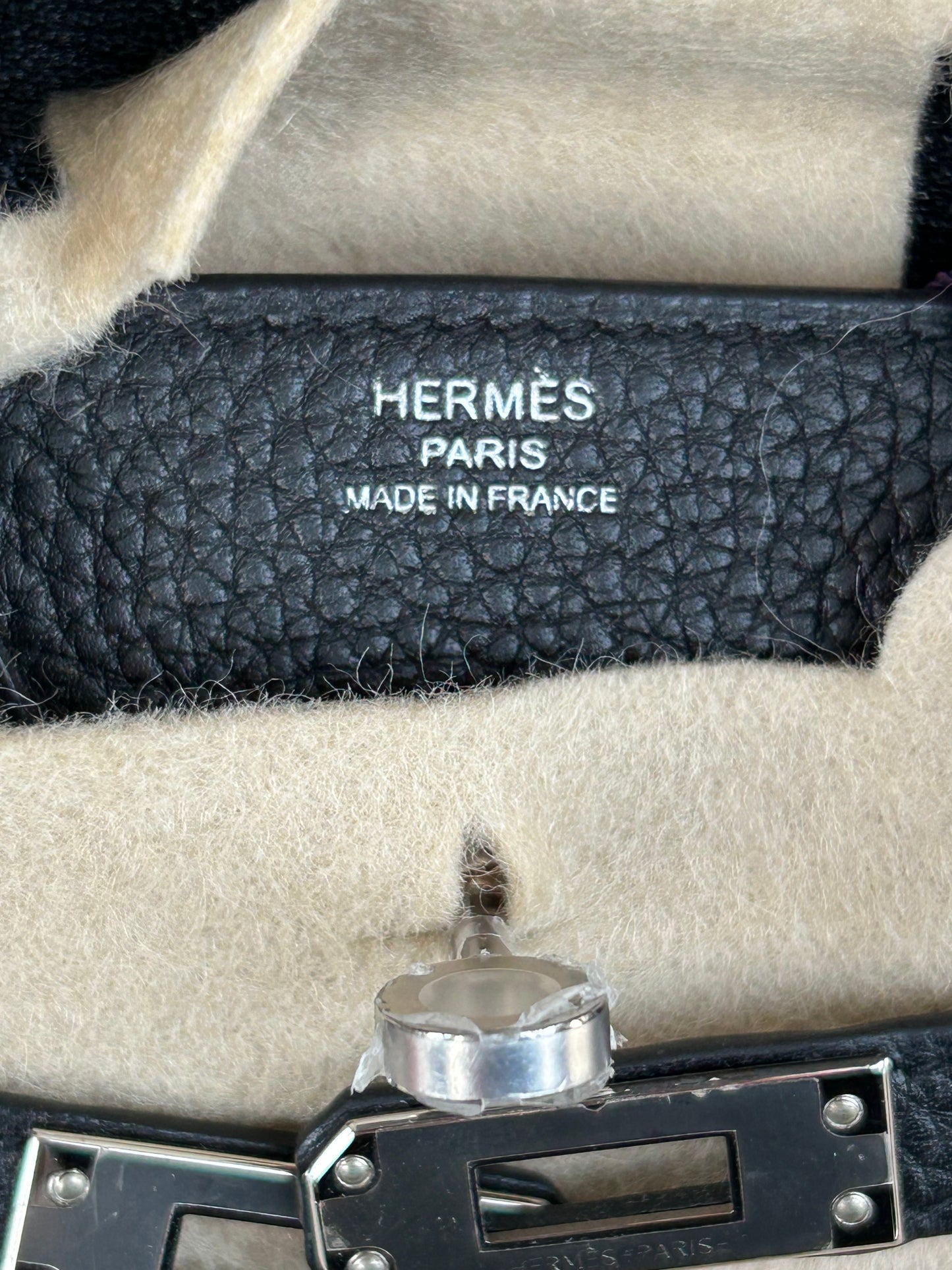 Hermes Black Togo & Palladium Hardware Birkin 25